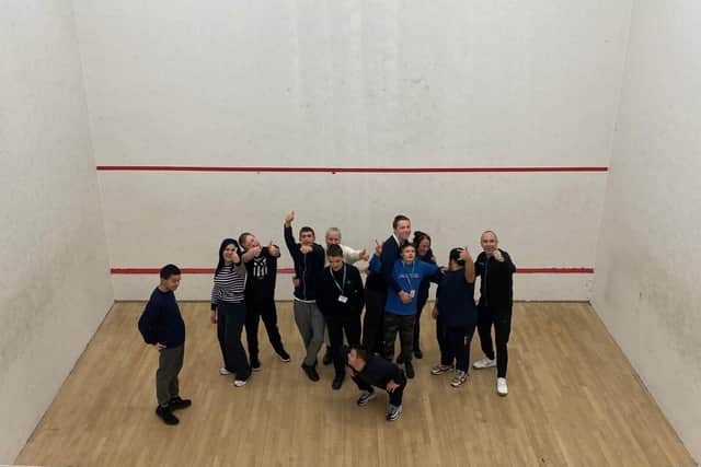 The badminton team