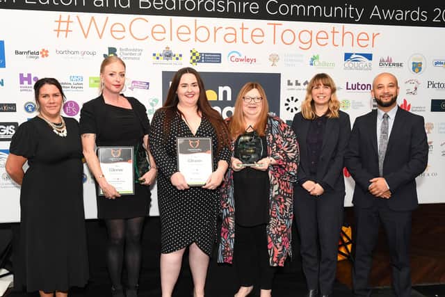 Caraline Eating Disorder Services won two prestigious Luton and Bedfordshire Community Awards