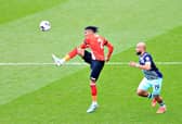 Luton defender Gabe Osho was back for the Hatters on Saturday - pic: Liam Smith