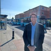 Councillor Javed Hussain at the busway. Picture: Luton Borough Council