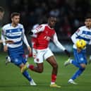 Carlos Mendes Gomes in action for Fleetwood against QPR recently