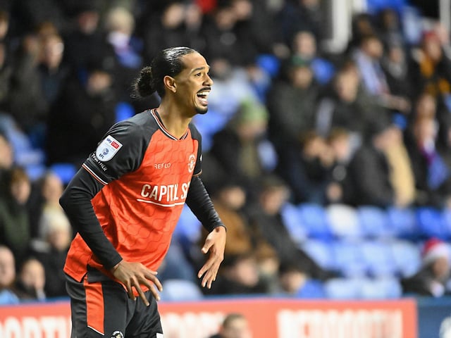 Made some good tackles and recoveries in the first half as he continued to get stuck into what is a right back role that manager Wilshere admitted he isn't best accustomed to. Used the ball well as the Hatters dominated possession, while with shouts of 'shoot' from the away end when the ball was played out to him some 25 yards from goal, he did exactly that, hammering a superb shot beyond Pereira and into the net, drawing Luton level with his first goal of the club. Unfortunately it counted for little though as Reading went straight down the other end to win it.