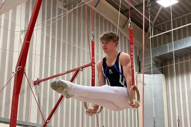 Luton teenager Riley Robertson-Browne who has triumphed over a rare genetic disease to become a top gymnast