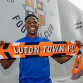 New Luton signing Chiedozie Ogbene at the Hatters' training ground - pic: David Horn (Prime Media Images / Luton Town FC)