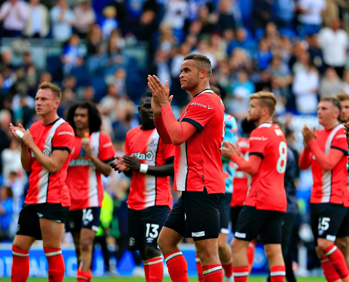 IN PICTURES: 28 of the best photos as Luton Town lose Premier League opener at Brighton & Hove Albion
