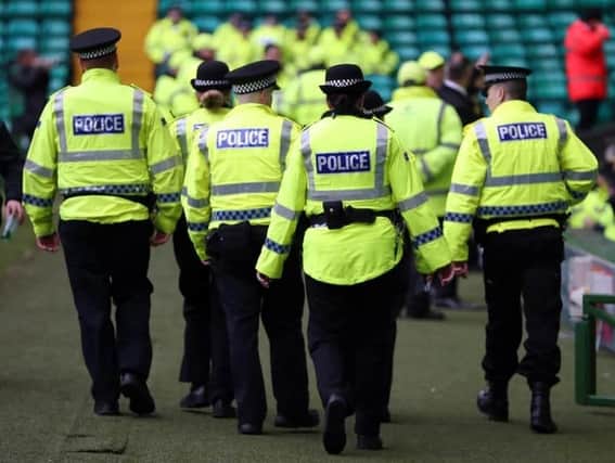 Police at a football match. Picture: Jane Barlow/PA