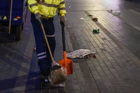 A street cleaner at work (Photo by Peter Summers/Getty Images)