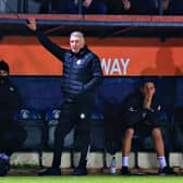Bristol City boss Nigel Pearson watches on against Luton