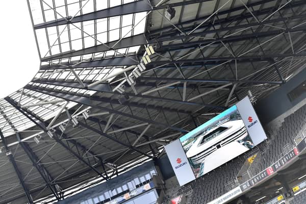 A man has been arrested after an incident following the Milton Keynes Dons v Luton Town match at stadium:mk on Saturday