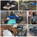 Just some of the fly-tipping featured on the Wall of Shame