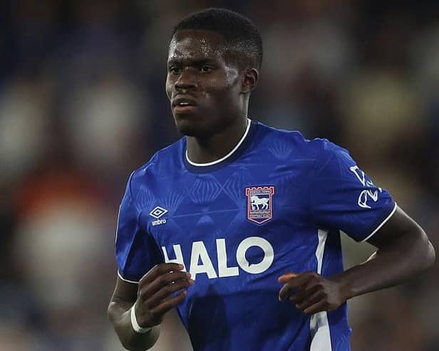 Tudor Mendel during his senior debut for Ipswich Town in the Carabao Cup - pic: Richard Pelham/Getty Images