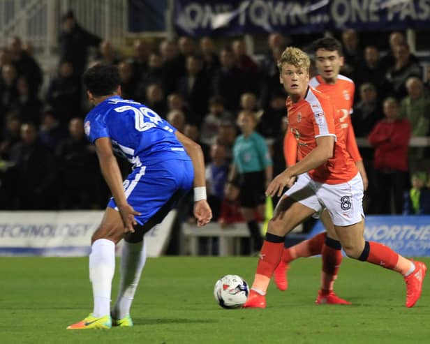 Cameron McGeehan during his time with Luton Town