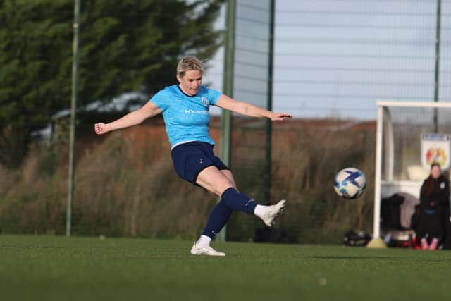 Get it forward: Dunstable Women lost at the weekend - pic: George Lewington