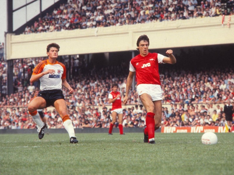 Up against Arsenal’s new £750,000 signing Charlie Nicholas, it was Tony Woodcock who put the hosts in front at Highbury. Luton levelled after Stewart Robson blasted the ball into his own net, before Brian McDermott scored the Gunners’ winner.