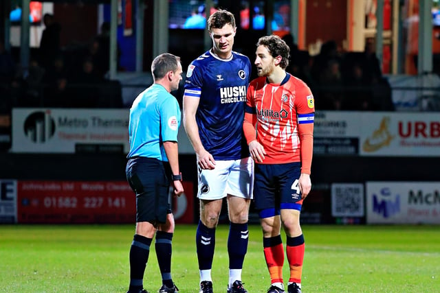 In the same Millwall game, Luton were on the wrong end of another poor decision when an offside George Honeyman was allowed to cross for Tom Bradshaw to tap home and make it 2-0 to the visitors. Luckily for the Hatters, they hit back against the odds and scored twice to finish with a point.