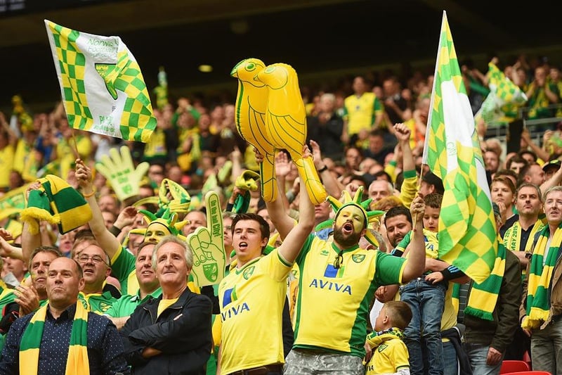 The Canaries beat fierce rivals Ipswich Town 4-2 on aggregate to reach Wembley and came up against Middlesbrough in the final. Former Luton forward Cameron Jerome opened the scoring on 12 minutes, Nathan Redmond adding a quickfire second as City won 2-0.