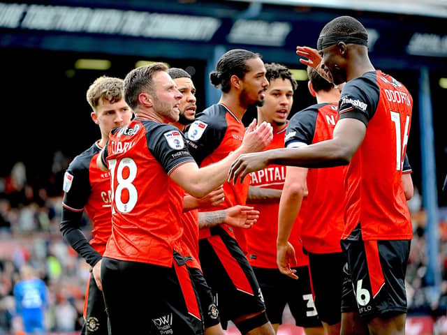 Luton looked like they could go on and win by more after Jordan Clark made it 2-0 - pic: Andy Fitzsimons