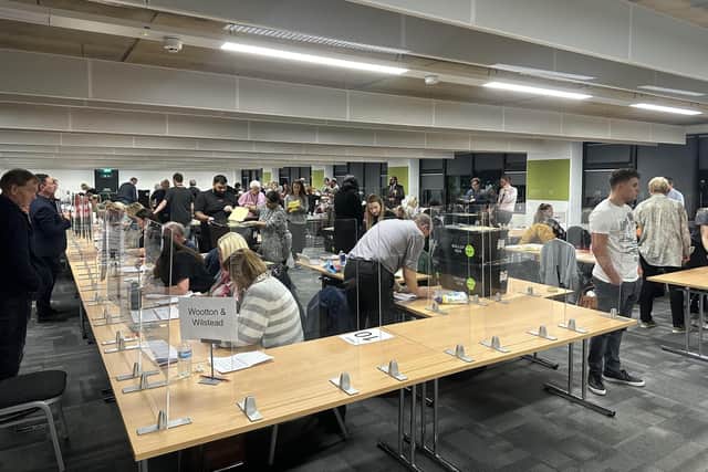 The by-election count is in full flow. Image: LDRS