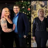 Before and after their weight loss. Picture: Amy Louise