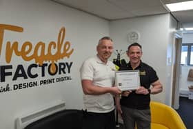 Treacle Factory showing their Good Business Charter Accreditation