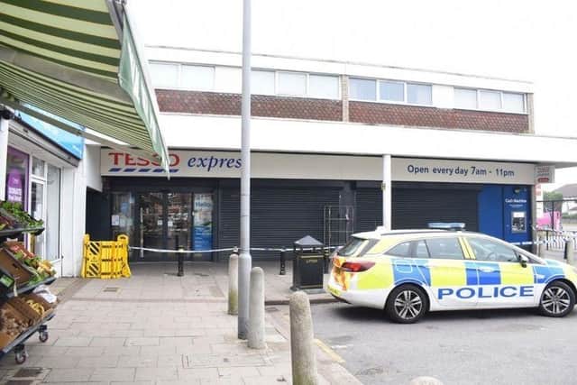 The scene after the attack in Sundon Park. Picture: Bedfordshire Police