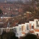 A general view of houses in north London