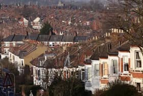 A general view of houses in north London