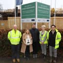 Louise and Matthew Fox, George's parents, visited the housing development. Picture: Vistry Group