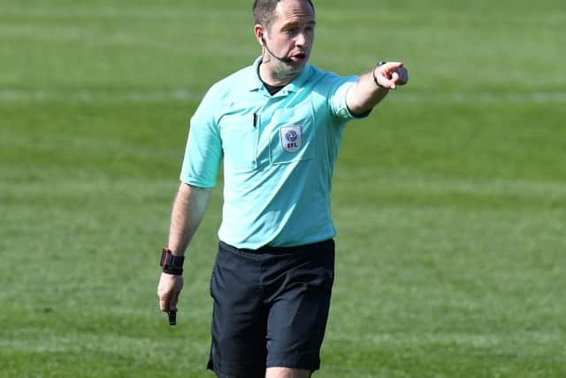 Referee Jeremy Simpson sent off Tom Lockyer at the weekend