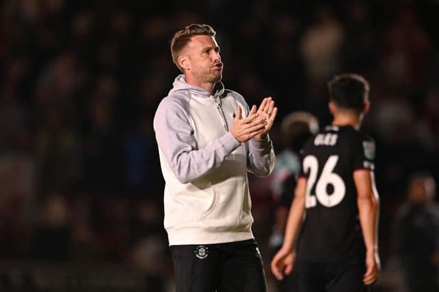 Luton were knocked out of the Carabao Cup with a third round defeat at Exeter on Tuesday night - pic: Harry Trump/Getty Images