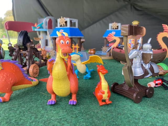 Friendly dragons at the annual event