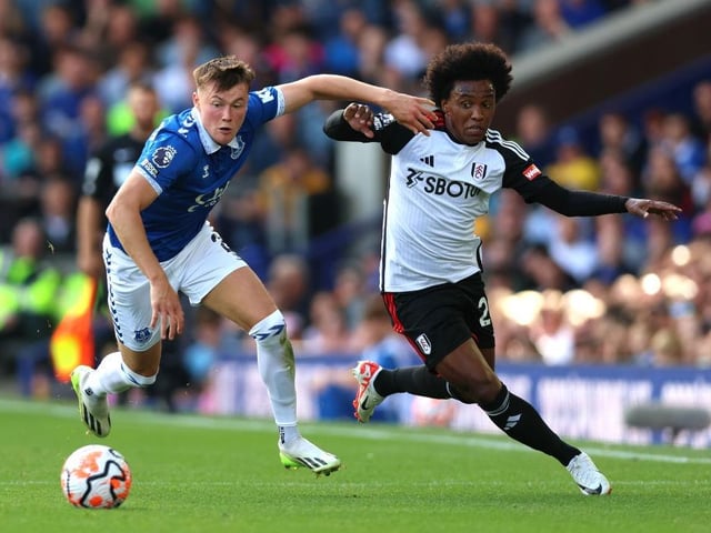 GK: Steven Benda, Bernd Leno, Marek Rodak. DEF: Tosin Adarabioyo, Fode Ballo-Toure, Calvin Bassey, Timothy Castagne, Issa Diop, Tim Ream, Antonee Robinson, Kenny Tete. MID: Tom Cairney, Tyrese Francois, Andreas Pereira, Alex Iwobi, Joao Palhinha, Sasa Lukic, Harrison Reed. FWD: Carlos Vinicius, Willian (pictured), Raul Jimenez, Rodrigo Muniz, Bobby De Cordova-Reid, Adama Traore, Harry Wilson.