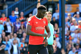 Elijah Adebayo during the recent 1-0 win over Nottingham Forest