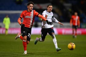 Ryan Giles in action for the Hatters against Bolton Wanderers on Tuesday night - pic: Gareth Copley/Getty Images