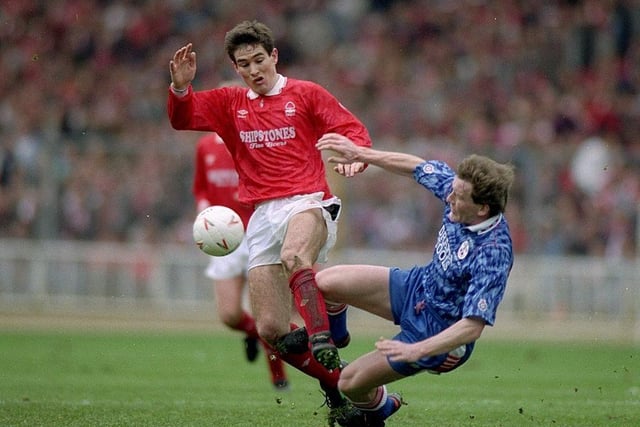 With Brian Clough at the helm, and ex-Hatter Kingsley Black on the left wing, Forest were eighth for the second season running, Teddy Sheringham scoring 13 goals. Reached the League Cup Final, losing to Manchester United, but did win the Zenith Data Cup by beating Southampton 3-2 at Wembley.