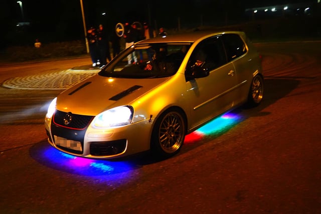 This car lights up the road
