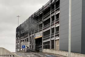 Around 1,400 cars are believed to have been destroyed in the car park blaze