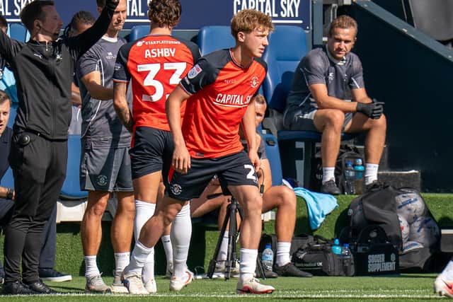 Harry Fox comes on for Harrison Ashby at the weekend - pic: Duncan Jack / PRiME Media Images