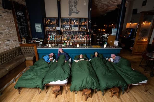 GREENE KING. Rugby World Cup pub sleepover, London. 19 September 2019