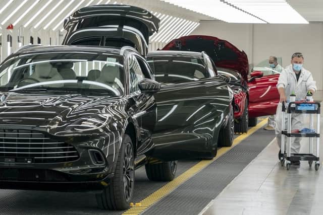 Aston Martin was forced to halt production at its St Athan plant due to the coronavirus outbreak (Photo: Aston Martin)