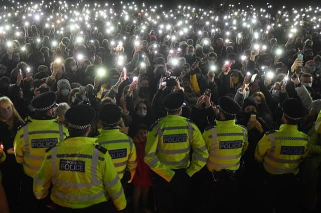 Labour has announced it will vote against the Government’s key crime legislation, which includes plans to impose controls on protests (Photo: JUSTIN TALLIS/AFP via Getty Images)