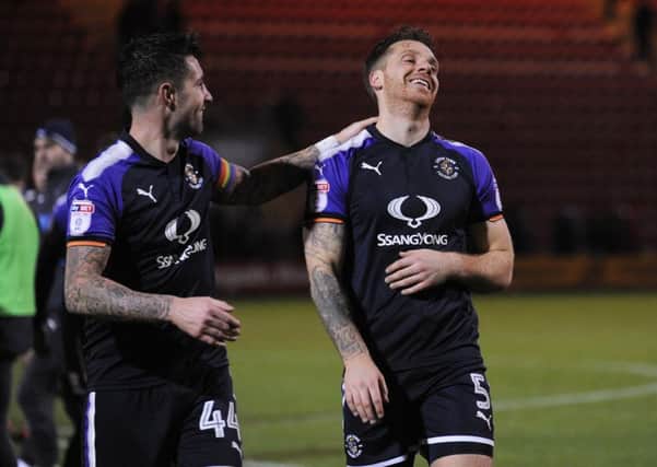 A relieved Johnny Mullins after the final whistle on Saturday