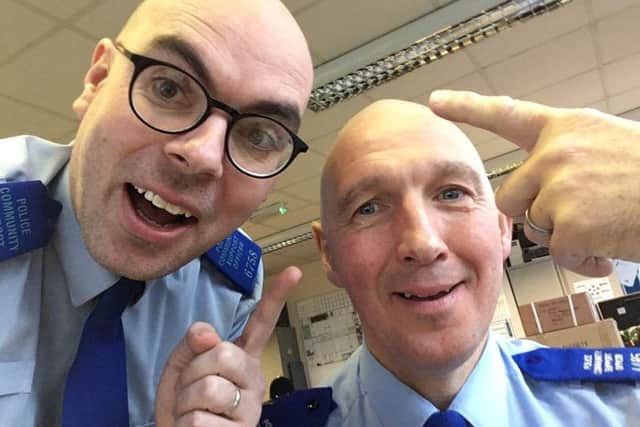 Liam Hill and Dan McHugh shaved their hair for charity