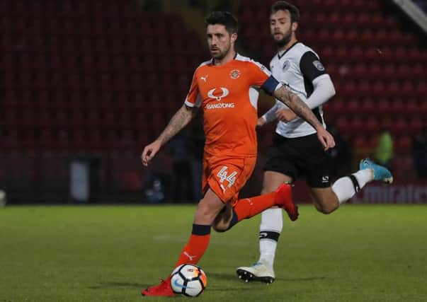 Alan Sheehan brings the ball out of defence against Gateshead