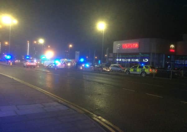 Two vehicles involved in the collision in Luton