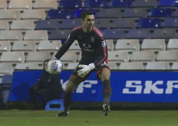 Town keeper James Shea in action