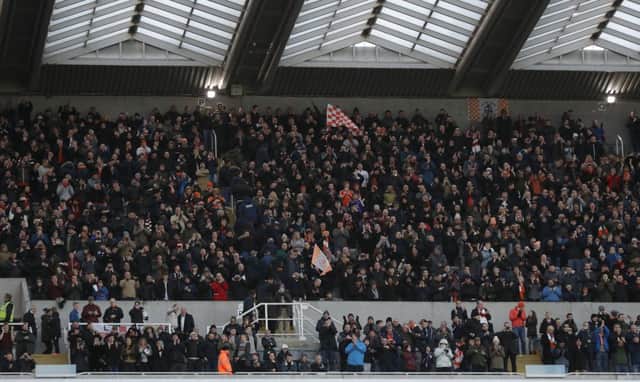 Town's magnificent travelling fans at Newcastle