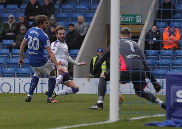 Andrew Shinnie had this effort saved on Saturday
