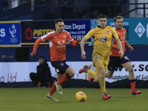 Town midfielder Lawson D'Ath on his first home league start of the season