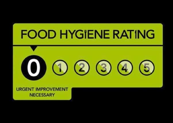 Zero hygiene rating